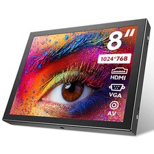 8 Inch Monitor 1024x768 for CCTV/CCD/Security System/Car Backup Camera HDMI/VGA picture