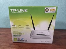 TP-Link TL-WR841N N300 Wireless Wi-Fi Router With Manuals And  POWER PLUG picture