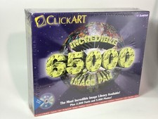 VTG Sealed In Box Click Art 65,000 Image Library 2,000 Fonts and 5,000 Photos picture