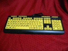 Adesso AKB-132UY Adesso EasyTouch 132  fluorescent Yellow Multimedia Desktop Key picture