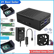 Case for Raspberry Pi 4 5V 3.6A Power Supply 18W PWM Fan 40x40x10mm Heatsinks picture