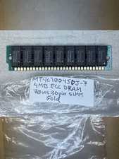 VTG Rare PCCHIPS 1-MT4C1004JDJ-7-4MB GLD ECC DRAM 70ns 30 pin SIMM NonProfit EDU picture