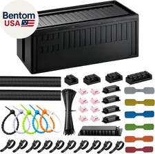 Cable Box - [142Pcs] Cable Management Kit, Medium Cord Hider Box to Conceal Powe picture