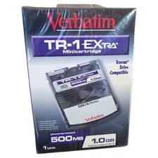 Verbatim TR-1 Extra Minicartridge QIC Extra 500MB 1.0GB Sealed Tape 91197 NOS picture