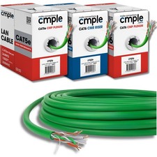 Cat5e Plenum Cat6 Riser Cable 1000ft Bulk Cat 5e Cat 6 Ethernet Cable (CMP CMR) picture