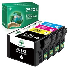 4x T252XL 252 XL 252XL Ink Cartridge For Epson WorkForce WF-3620 WF-3640 WF-7610 picture