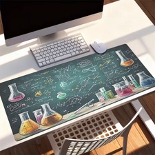 1pc Extra-large, Non-slip, Durable Desk Mat, Mouse Pad, Featuring a Chemistry picture