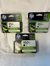 HP Genuine Original 950XL 951XL Ink Cartridges Set Black Cyan Magenta picture