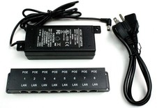 8-Port Passive PoE Injector, 48V 60W, 10/100 picture