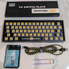 Custom Wooting 60HE Gaming Keyboard, Tofu Aluminum Case w/ Brass Insert picture