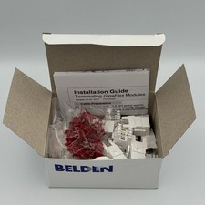 24-QTY Belden AX101320 Category 6 KeyConnect RJ45 Jack Module White Box Free shi picture