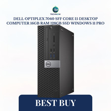 Dell OptiPlex 7040 SFF Core i5 Desktop Computer 16GB RAM 128GB SSD Windows 11 Pr picture