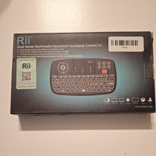 Rii i4 Dual Mode Multimedia Keyboard Touchpad Combo Bluetooth Brand New In Box picture