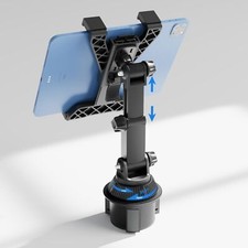 Cup Holder Car Tablet Mount for Truck, Universal iPad Stand for 7-11