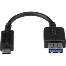 Startech USB31CAADP 6in USB 3.1 USB-C to USB-A Adapter Black picture