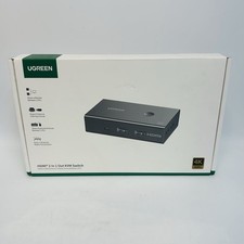 UGREEN HDMI KVM Switch 1 Monitor 2 Computers 4K@60Hz w/ 4 USB Ports *NEW* picture