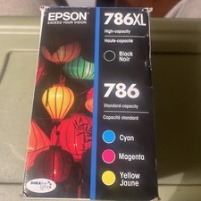 Epson Durabrite 786xl Black & 786 Standard Color Ink Cartridges Exp: 04/17 picture
