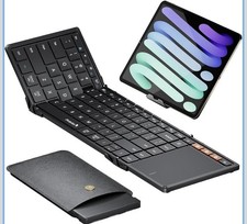 ProtoArc XK01 TP Foldable Bluetooth Keyboard Touchpad 88 Key Black New picture