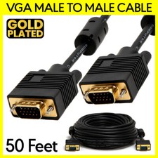 50 Feet VGA Cable SVGA Monitor Cord Super VGA Male to Male Computer Video Cable picture