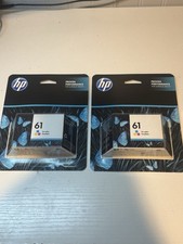 2 Packs Genuine HP 61 Ink Cartridge Tri Color CH562WN Exp. 7/2022 picture