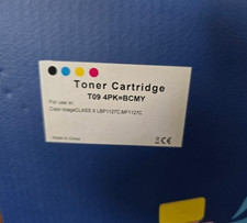 T09 Toner Cartridges 4-Pack Replacement for Canon T09 T09L Black Yellow Blue Mag picture