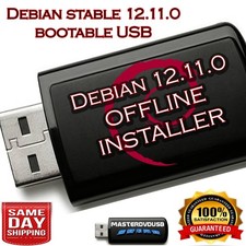 Debian 12.11.0 64‑Bit – Bootable OFFLINE Installer USB – Stable Linux OS picture