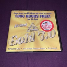 America Online Gold 7.0 CD-ROM 1,000 Hours Free Unknown Use picture