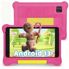 Urao Kids Tablet 7 inch Android 13 Tablet 5+32GB Shockproof Pink IPS TouchScreen picture