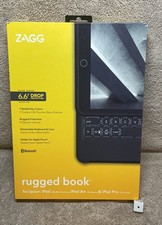 ZAGG Rugged Book Durable Magnetic-Hinged Keyboard and Case in Black- NEW picture