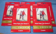 500 Sheets of Canon Inkjet Photo Paper Plus Glossy II ~ 4