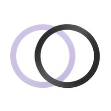 2Pcs Adapter Ring Wireless Charger Conversion Kit Black Purple picture