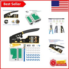 Durable RJ45 Crimping Tool Set with High Carbon Steel Blades for Easy Networking picture