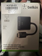 Belkin - HDMI To VGA Adapter Black NEW OPEN BOX picture