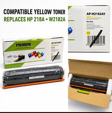 218A W2182A Yellow Toner for HP LaserJet Pro 3201dw 3301 AP-H2182AY With Chip picture