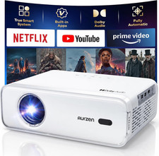 Aurzen EAZZE D1 Smart Portable Outdoor Projector with Wifi and Bluetooth | Built picture