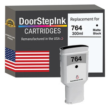 DoorStepInk Compatible Ink Cartridges For HP 764 300mL Matte Black-USA picture