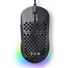 TMKB Falcon M1SE Wired Gaming Mouse, Lightweight Honeycomb, 12800DPI, Black picture