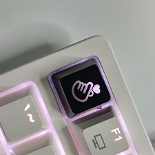 Heart-shaped Transparent ABS OEM R4 Keycaps Key Cap Mechanical Keyboards Keycap picture