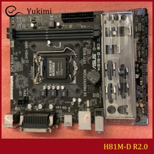 FOR ASUS H81M-D R2.0 LGA 1150 DVI VGA LPT Micro ATX Motherboard Test OK picture