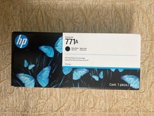 GENUINE HP 771A (B6Y15A )Matte Black 775ml Cartridge  DESIGNJET New Dated 12/26 picture