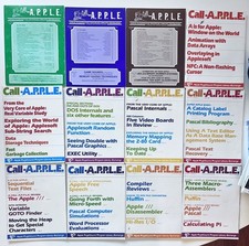 Lot 12 Issues Call A.P.P.L.E.  1980 & 1981 computer magazines Mac Apple Vintage picture