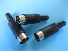 24 pcs Standard DIN Plug 7 Pin Male Connector with Plastic Handle New picture