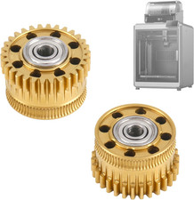 2Pcs Upgrade K2 plus Extruder Gear for Creality, Carbonized Steel with Nano Coat picture