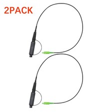TWO - OptiTap Hardened Male Connector to SC/APC Test Jumper Singlemode 2 feet picture