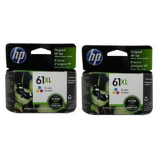 2pcs HP 61XL Color Ink Cartridges Genuine picture