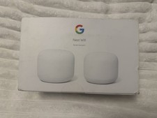 Google Nest Wifi Mesh System Wi-Fi Router & Point 2-Pack White picture