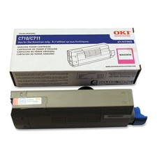 Original OKI 44318602 Magenta Toner. New Sealed Box, We Ship Fast picture