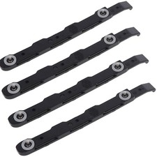 4 Pcs Chassis Hard Drive Mounting Plastic Rails, Black picture