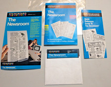 Springboard The Newsroom Apple II IIe IIc 5.25 Disk Manual Quick Desktop Ref DTP picture