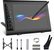 10x6 inch Digital Drawing Tablet HD Screen Graphics tablet with Battery-free Pen picture